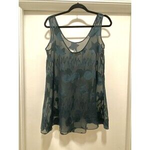 Vintage Victorias Secret Chemise Size Small Jewel Tone Sheer Sleep Dress E90s